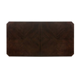 Hill Cherry With Gold Tipping Double Pedestal Dining Table