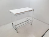 Norcrest 47-inch Acrylic Leg Bar Table White High Gloss