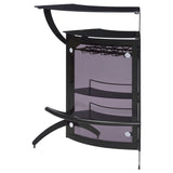Dallas 3-Bottle Wine Rack Bar Unit Smoked And Black