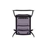 Dallas 3-Bottle Wine Rack Bar Unit Smoked And Black