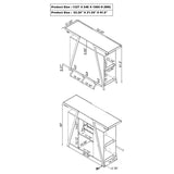 Araceli Freestanding LED Home Bar Cabinet White High Gloss