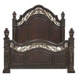 Catalonia Dark Cherry With Gold Tipping Queen Bed