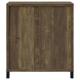 Arlington Bar Cabinet With Sliding Door Rustic Oak