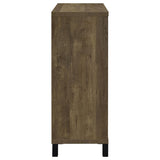 Arlington Bar Cabinet With Sliding Door Rustic Oak
