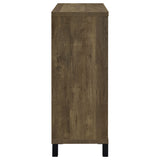 Arlington Bar Cabinet With Sliding Door Rustic Oak
