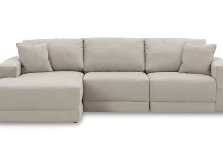Next-Gen Gaucho Gray 3-Piece Left-Arm Facing Sectional Sofa With Chaise