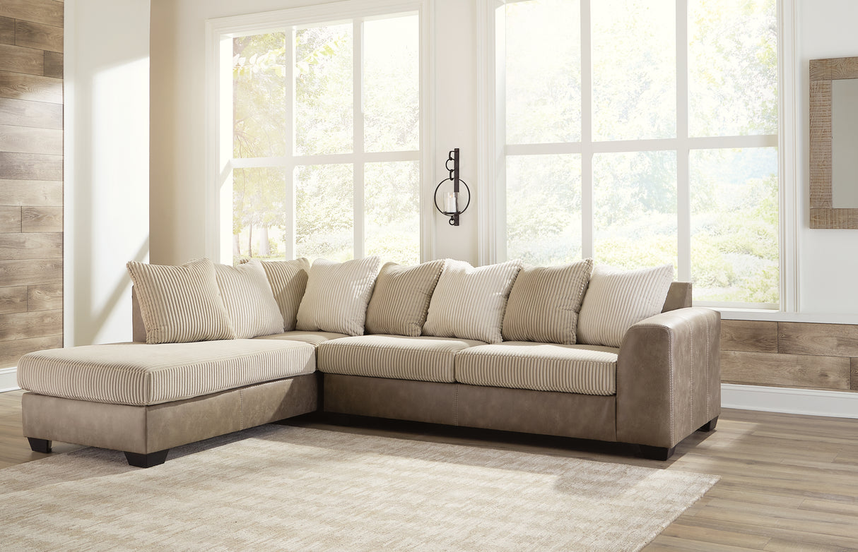Keskin Sand 2-Piece Sectional With Chaise