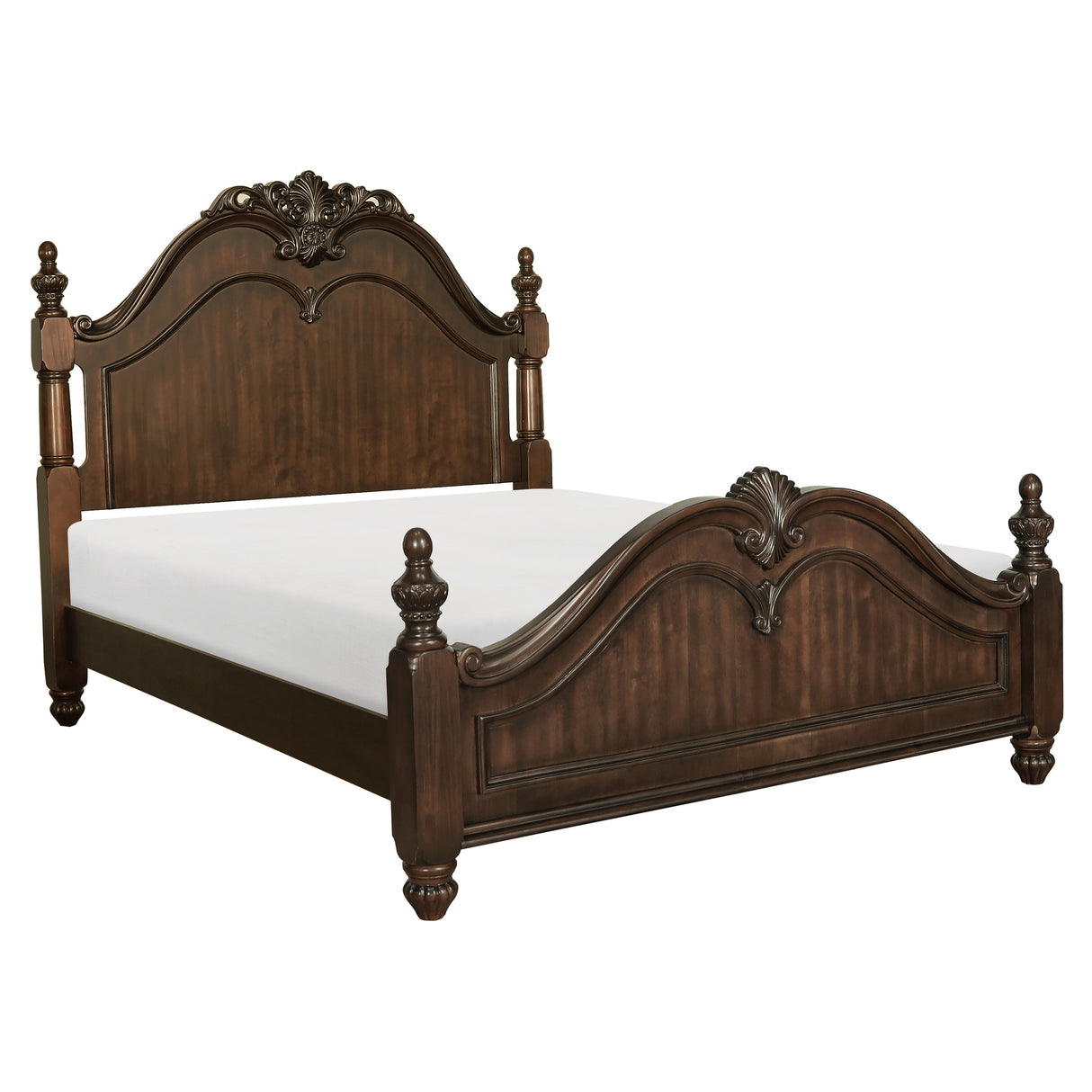 Belvieu Dark Cherry California King Bed