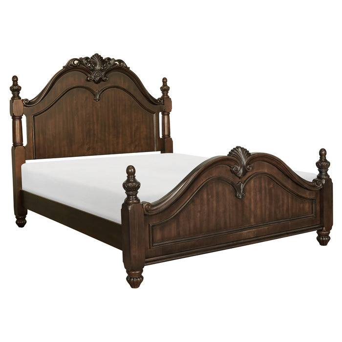 Belvieu Dark Cherry California King Bed
