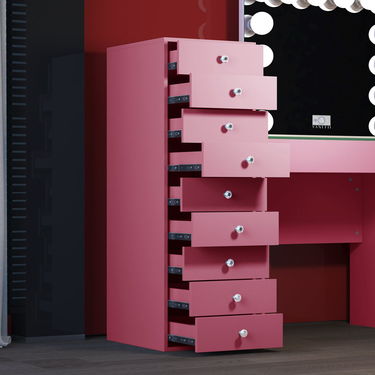 9-Drawer Makeup Vanity Storage Unit