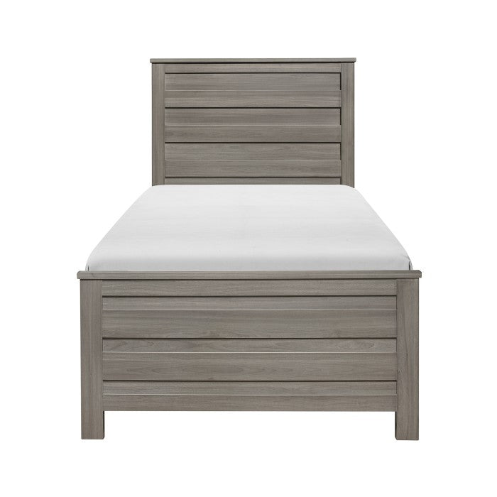 Waldorf Dark Gray Twin Bed