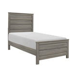 Waldorf Dark Gray Twin Bed