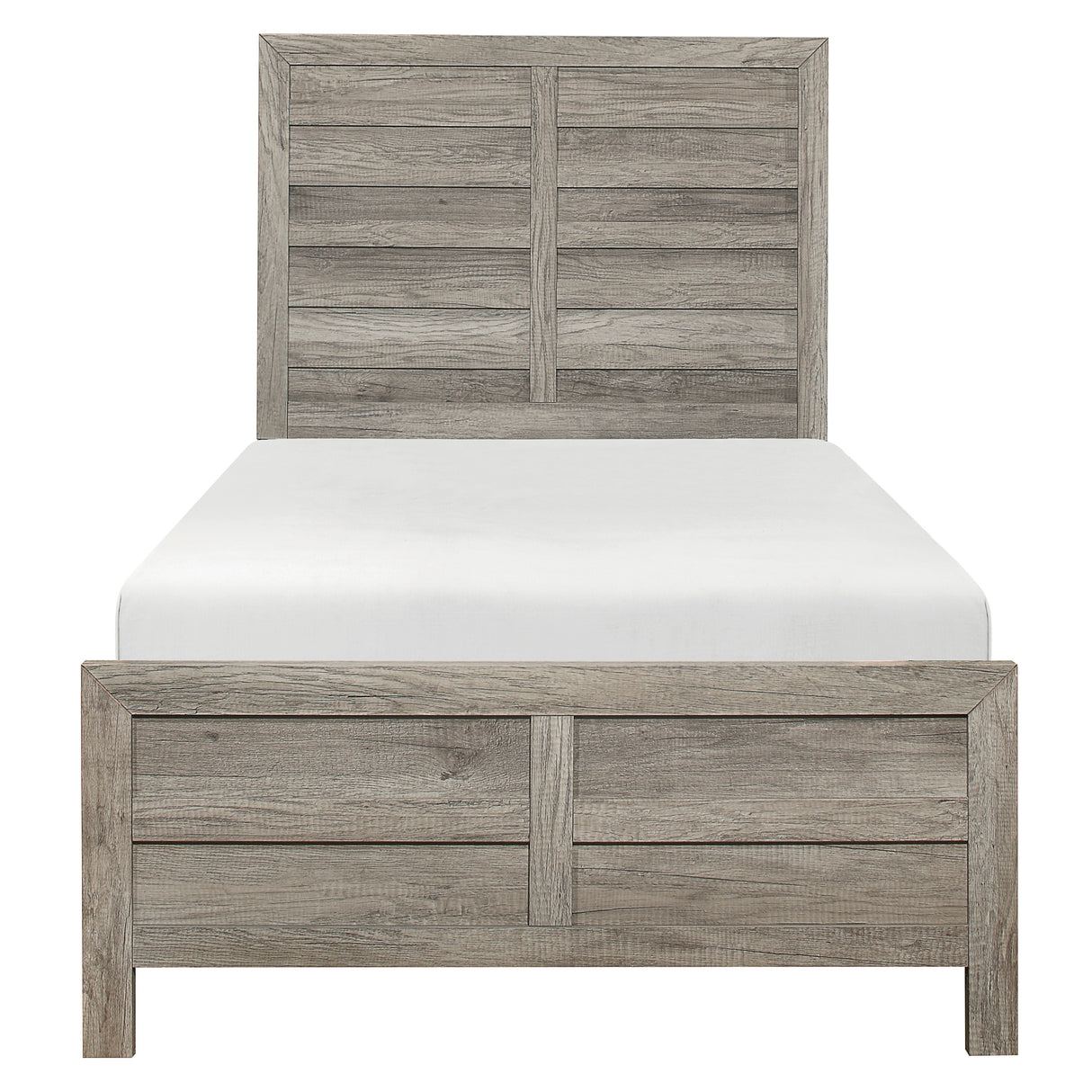 Mandan Weathered Gray Twin Bed