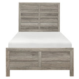 Mandan Weathered Gray Twin Bed