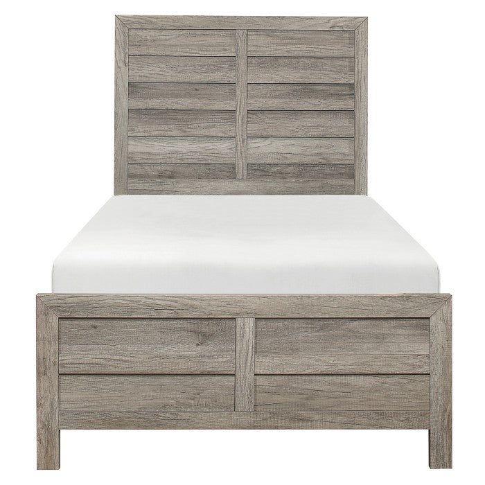 Mandan Weathered Gray Twin Bed