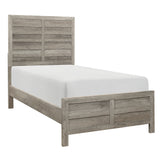 Mandan Weathered Gray Twin Bed
