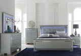 Allura Silver Panel Bedroom Set