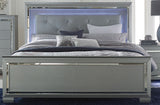 Allura Silver Panel Bedroom Set