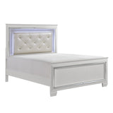 Allura White Queen Bed, Led Lighting