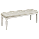 Allura White Bedroom Bench