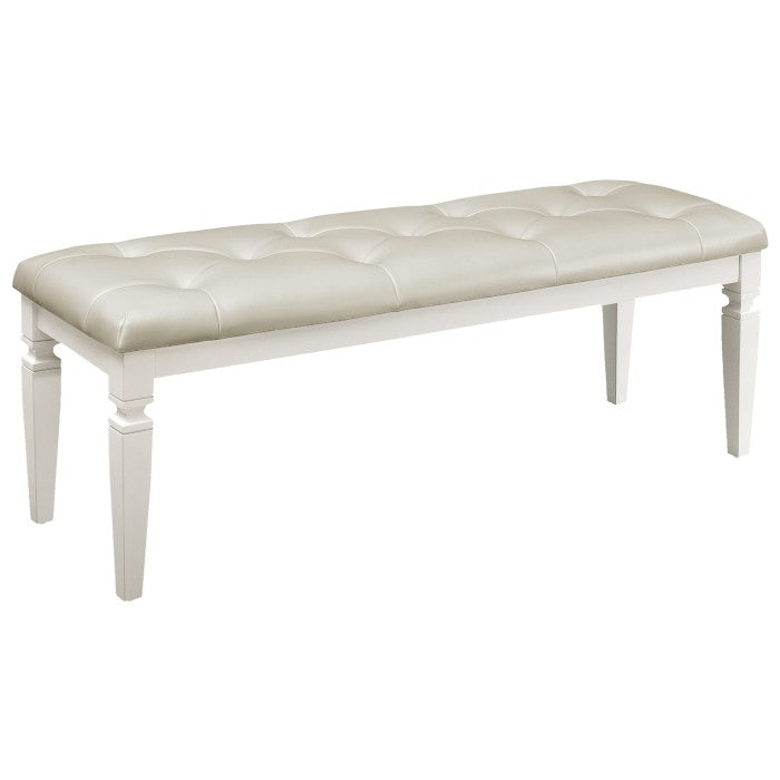 Allura White Bedroom Bench