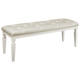 Allura White Bedroom Bench