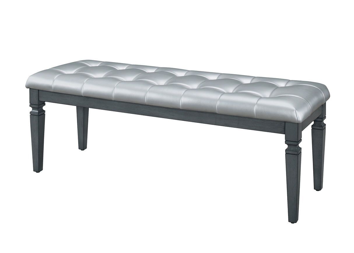 Allura Gray Bed Bench
