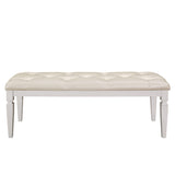 Allura White Bedroom Bench