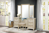 Celandine Silver Vanity Dresser With Mirror