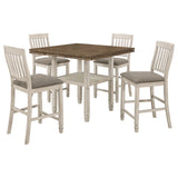 Sarasota Rustic Cream 5-Piece Drop Leaf Counter Dining Set