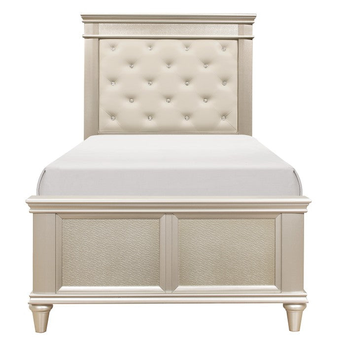 Celandine Silver Twin Bed
