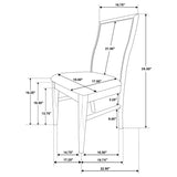 Adina 8-piece Extension Dining Set Distressed Light Brown