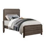 Vestavia Antique Gray And Dark Brown Twin Bed