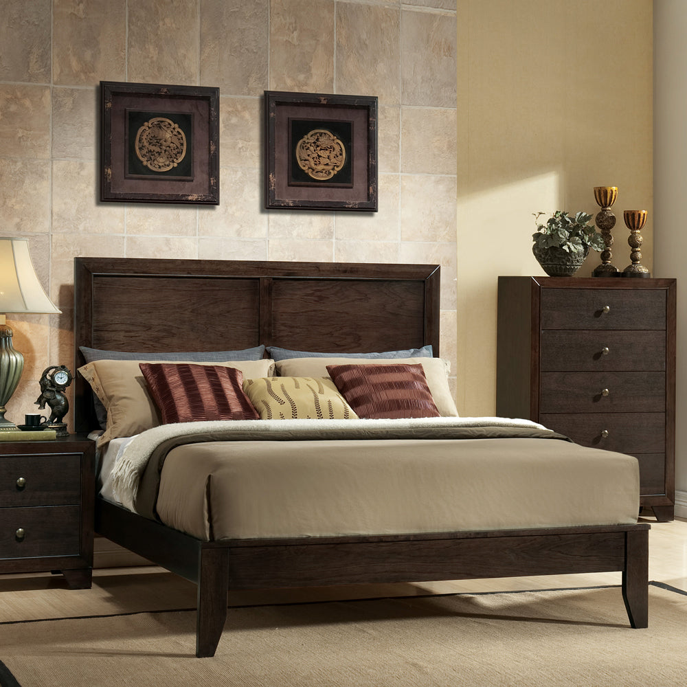Madison Espresso Finish Queen Bed