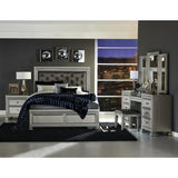 Bevelle Silver Vanity Dresser With Mirror