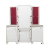 Bevelle Silver Vanity Dresser With Mirror