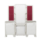 Bevelle Silver Vanity Dresser With Mirror