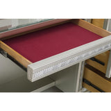 Bevelle Silver Vanity Dresser With Mirror