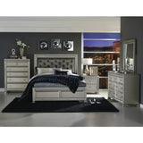 Bevelle Silver Queen Bed