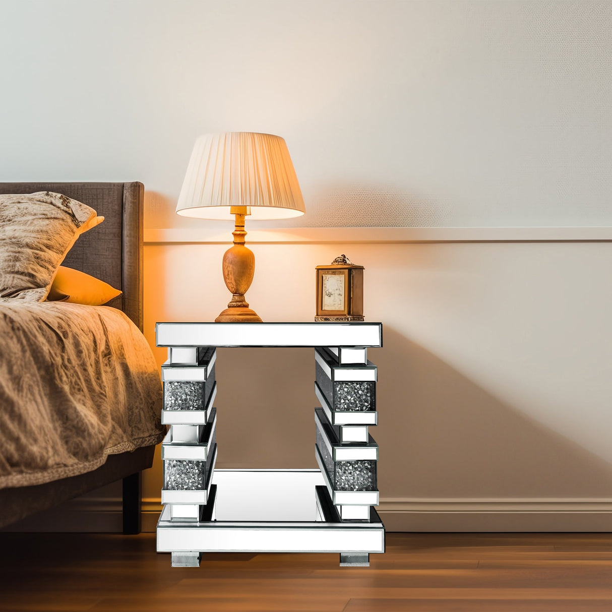Mirrored Side Table