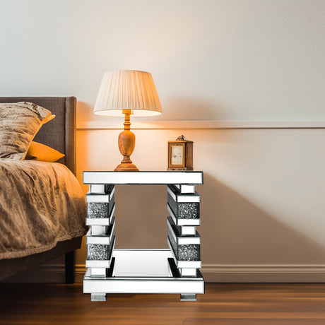 Mirrored Side Table