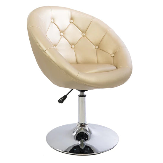 Antoinette Round Tufted Vanity Chair
