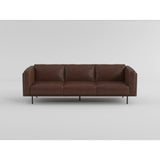 Soren Metal Legs With Espresso Sofa