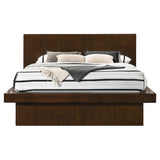 Jessica Cappuccino 5-Piece Queen Led Bedroom Set