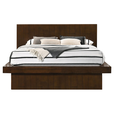 Jessica Cappuccino 5-Piece Queen Led Bedroom Set