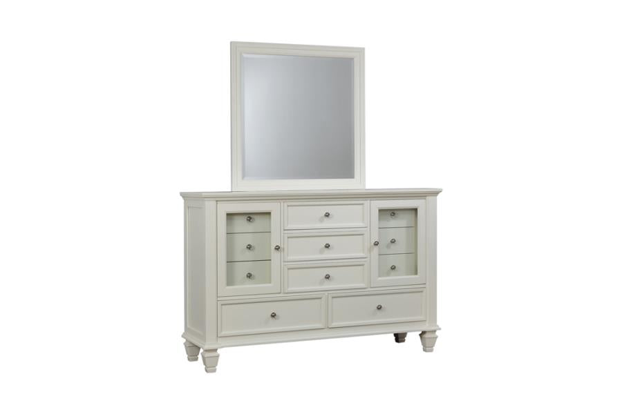 Sandy Beach 11-Drawer Rectangular Dresser White