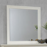 Sandy Beach Rectangular Mirror White