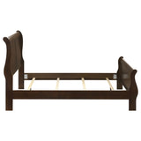 Louis Philippe Cappuccino Wood Full Sleigh Bed