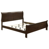 Louis Philippe Cappuccino 5-Piece Eastern King Bedroom Set