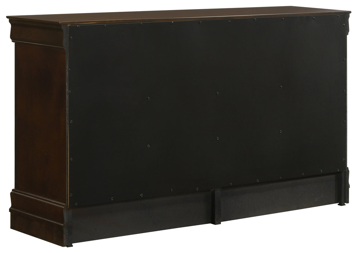 Louis Philippe Cappuccino 5-Piece Eastern King Bedroom Set